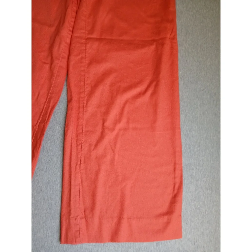 Banana Republic Pants Small Linen Wide Leg Resort Beach Cruise Boho Coral